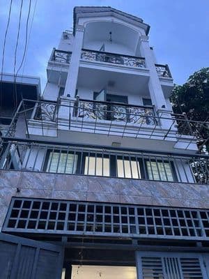 Cho thuê nhà 1 trệt 2 lầu, dt 5×12 có 4pn,4wc. xe hơi ngủ trong nhà