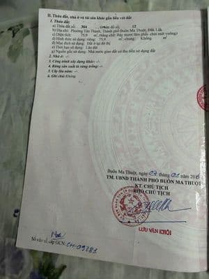 Bán gấp nhà 33A chu mạnh trinh buôn ma thuột