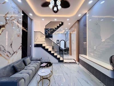 HẺM Ô TÔ THÔNG QUANG TRUNG, Gần 40m2, Ngủ trệt, Vài bước ra Mặt tiên