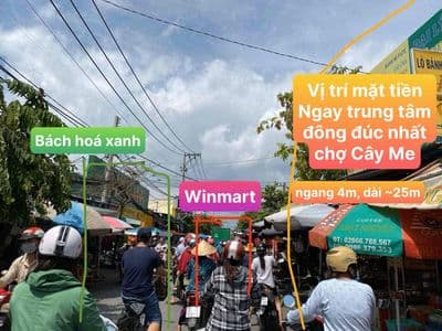Mặt Tiền nguyên căn ngay trung tâm sầm uất nhất chợ Cây Me