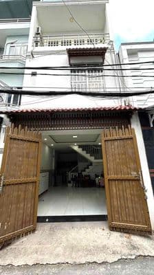 Trệt 2 lầu 4,5 10m có 4pn 4wc sẵn nội thất lê văn thọ giá 14tr