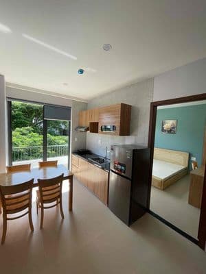 Cho thuê căn hộ 1 phòng ngủ. Rộng 45m2. Có cho người nước ngoài thuê