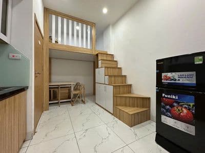 Cho thuê 2pn dạng gác xép full nội thất ngay 173 hoàng hoa thám