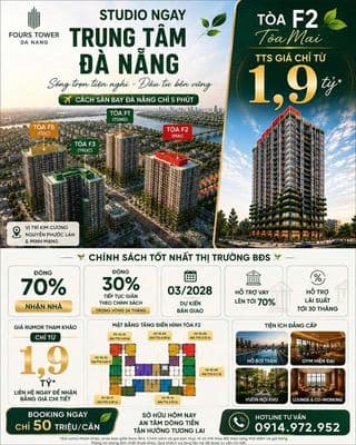 Studio ngay trung tâm đà nẵng – tts chỉ từ 1,9 tỷ