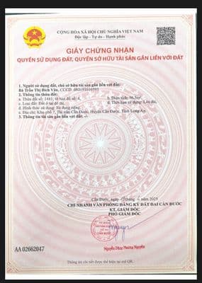 CẦN BÁN - ĐẤT ODT SỔ SẴN, Phường Cần Đước mới