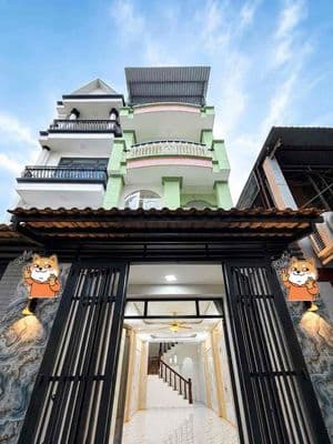 Nhà đẹp 4 tầng (4x14m), hẻm rộng thoáng Âu Dương Lân P3