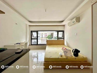 Cho thuê studio Trần Não giá tốt, rộng rải cửa kính thoáng sáng