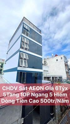 Căn hộ dịch vụ gần siêu thị aeon - 10 phòng dòng tiền 500triệu / năm