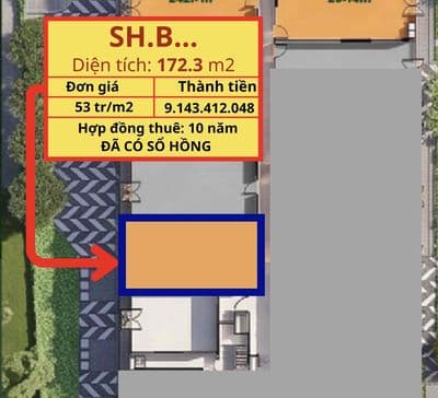 Bán Shophouse 9.2 TỶ, sẵn HĐ thuê 10 năm, đã có sổ hồng lâu dài
