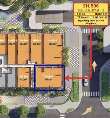 Bán Shophouse 27 TỶ, sẵn HĐ thuê 10 năm (King Food), đã có sổ hồng