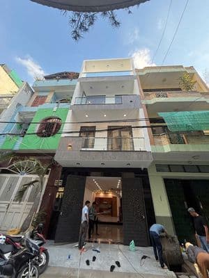 Hẻm xe hơi thông ngay hạnh thông tay 56m2 4 lầu, 6.5t tl