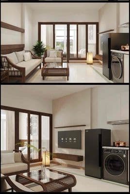 Siêu phẩm căn hộ 1 phòng ngủ - 45m2 - bancol - cửa sổ - đào duy anh