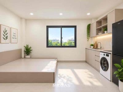 Căn hộ mới xây - cửa sổ trời - đầy đủ nội thất - dương thị mười
