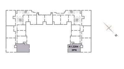 Cho thuê căn hộ The Marq Q1, A1.2204 3PN view xéo IFC siêu đẹp