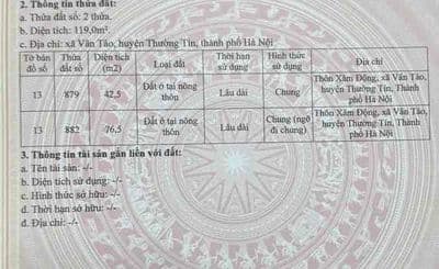bán đất thổ cư sổ đỏ chính chủ