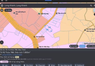 Bán 1.003m2 Bàu Trâm - Ngang 20M - Đường nhựa - Giá 3,7T