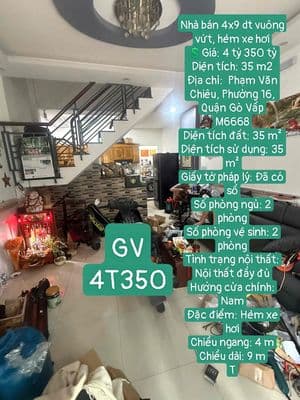 Cần bàn căn nhà Gò Vấp