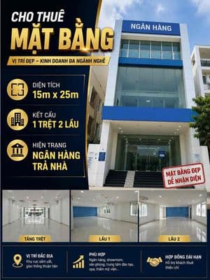 Cho Thuê Nhà Tên Lửa 15 x 25 1 trệt 2 lầu hiện trạng Ngân Hàng Trả Nha