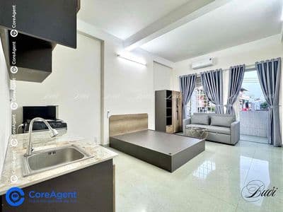 Cho thuê studio ban công full nội thất mới xây ngay aeon mall tân phú