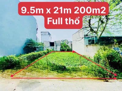 Bán Lô Đất 200m full thổ cư trục chính Hẻm lớn XD cao tầng chỉ 30tr/m