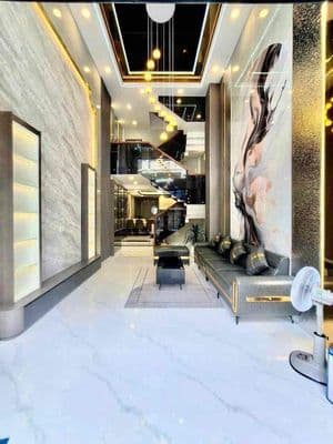 Cho Thuê Nhà Đẹp Như Hình DT 4x15 1Trệt 1Lửng 3Lầu 5Pn 5Wc Sân Thượng