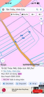 Bán gấp 4 lô đất sổ riêng thổ cư 100%, Giá Đầu Tư F0 Gần chợ Thạnh Phú