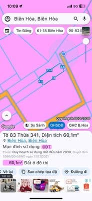 Đất sổ hồng riêng 60m2 thổ cư 100%