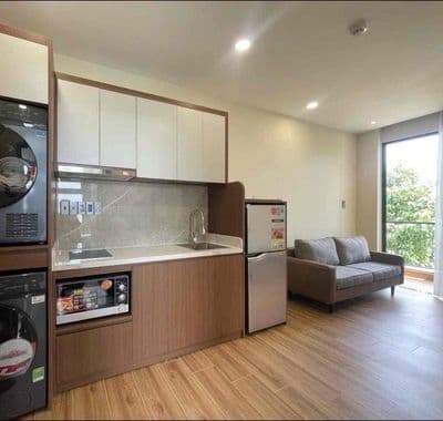 Căn hộ 1 phòng ngủ thoáng mát gần học viện hàng không