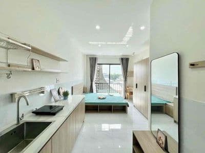 Căn hộ bancol cửa sổ thoáng full nội thất- ngã tư gò mây - quốc lộ 1a