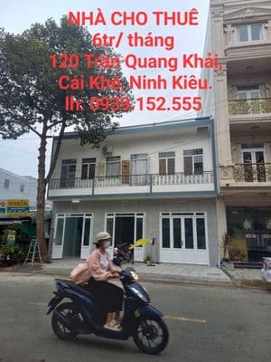 Cho thuê nhà mặt tiền 3.5x10 Cái Khế, Ninh Kiều, Cần Thơ