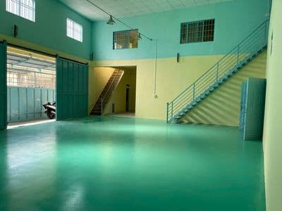 Cho thuê kho xưởng bình tân 320m sàn + 200m lầu nền epoxy