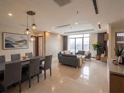 Cho thuê căn góc 153.6m2, 4PN, 3WC, Central 1, Vinhomes Central Park