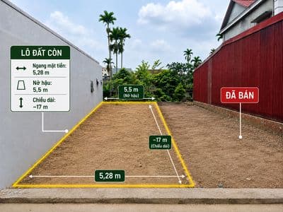 Chính chủ bán lô đất 100m2, Đặng Cương, đường trục chính hơn 10m.