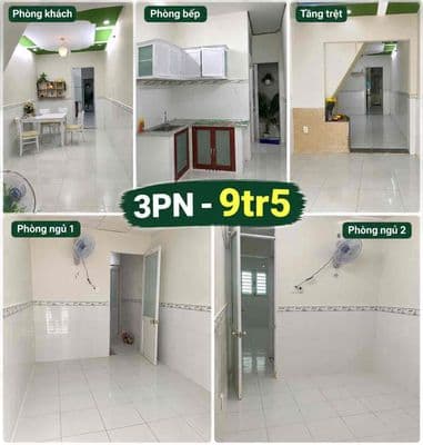 cho thuê nhà hẻm 2m 3*15m cách mạng t8