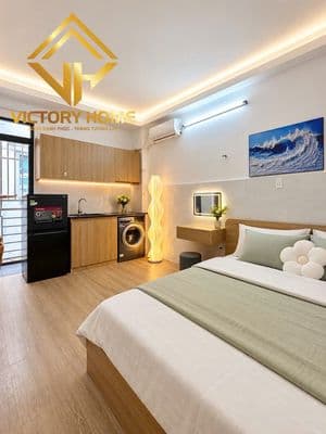 Căn hộ studio cô bắc – phòng đẹp, full nội thất, giờ giấc tự do