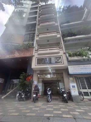 Cho thuê mt quận 1, trần hưng đạo. 5.5m x 16m, trệt 6 lầu.