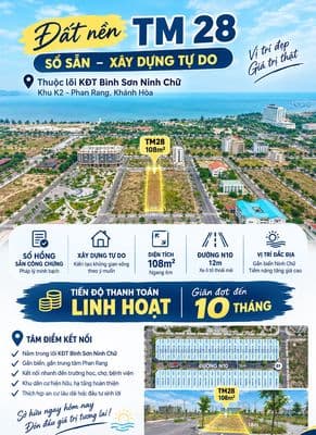 Đất nền sổ sẵn, xây dựng tự do tại lõi kđt bình sơn ninh chữ k2