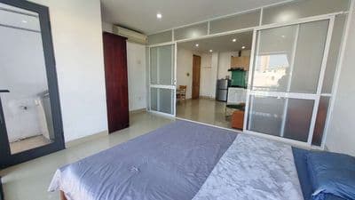 Căn hộ full nội thất thiết kế 1pn nằm khu phố Tây cho thuê lâu dài
