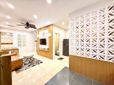 Cho thuê nhà 3 phòng ngủ full nội thất hẻm khu bàn cờ 15 triệu/tháng