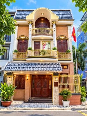 Cho thuê biệt thự góc 2 tuyệt đẹp_3 tầng_dt 8x18_4pn_nội thất cao cấp