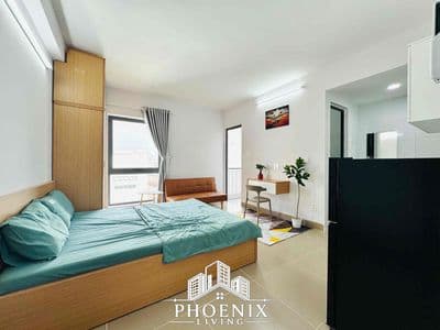 Trống lại studio ban công full nội thất ngay phan huy ích