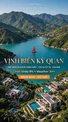 Mở bán biệt thự triền đồi Vịnh Mây - Vin Làng Vân