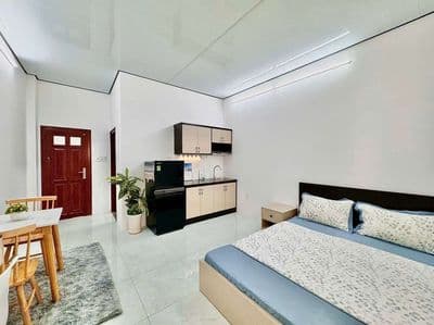 1pn tách bếp, ban công full nt mới xây như hình ngay go phú thạnh