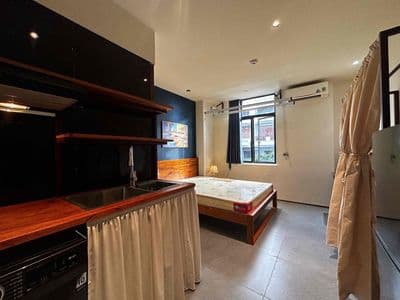 Căn studio đầy đủ tiện nghi trần não - máy giặt riêng - rộng rãi