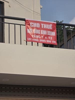 Cho thuê nhà mặt đường kinh doanh tầng 1 và 2 tại 383 tam trinh