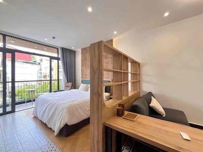 Cho thuê căn hộ Quận 1 bancol 35m2 Full nội thất máy giặt riêng Quận 1