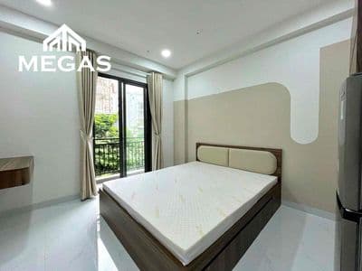 Cho thuê căn hộ studio ban công full nội thất