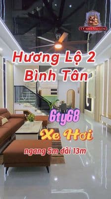Nhà Đẹp 5×13M Hẻm Xe Hơi 6M Thông