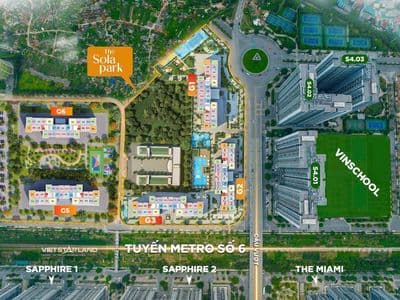 Bán cắt lỗ 175 triệu căn 1pn+1 G6 The Sola Park Vinhomes Smart City