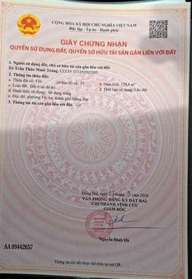 Bán đất Trị An, Vĩnh Cửu, đồng nai
